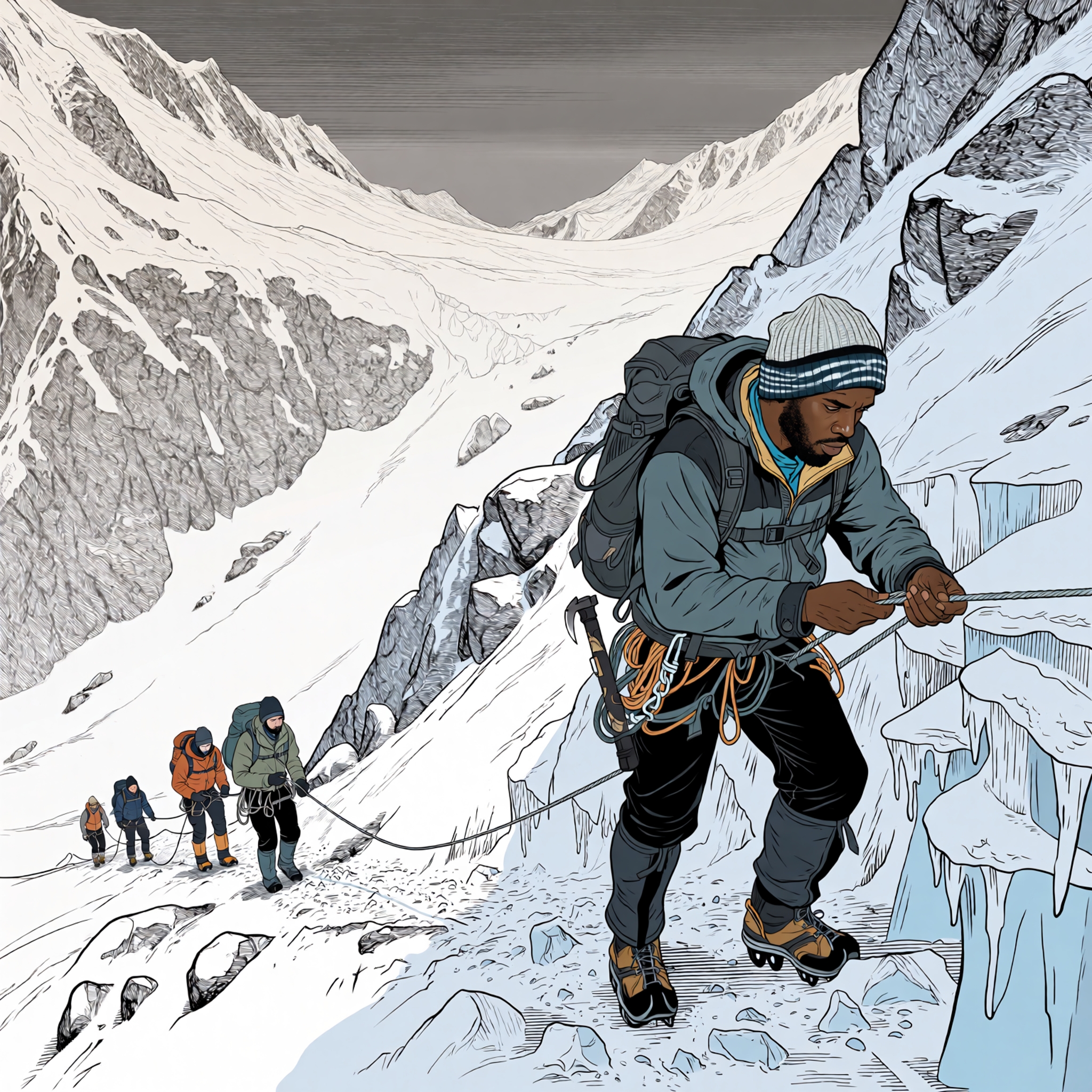 Sherpa guide illustration